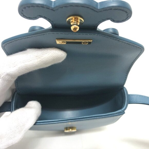 CELINE Blue Shoulder Bag - Picture 9 of 11